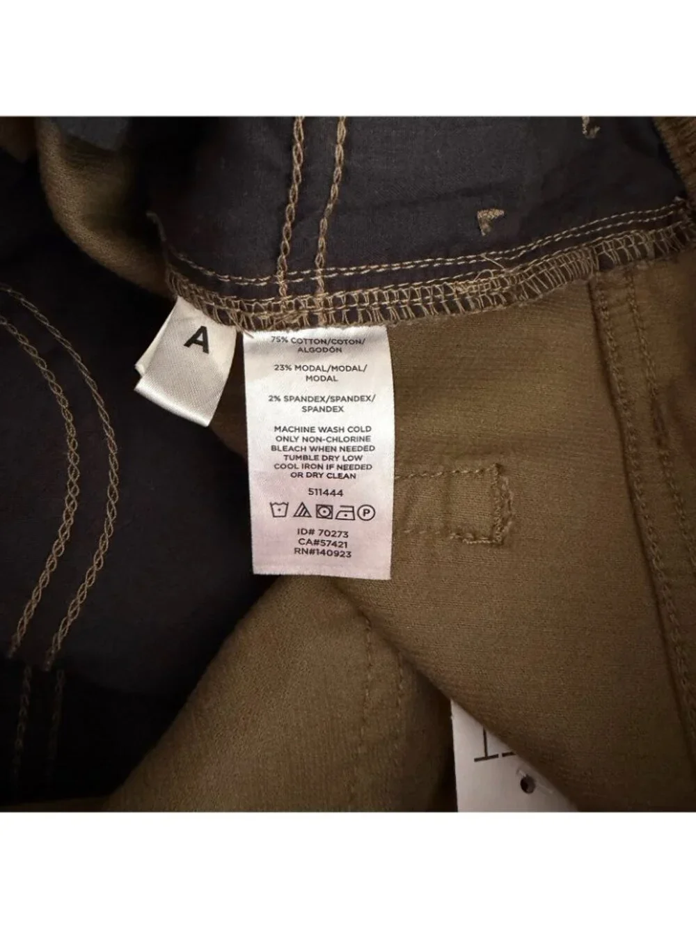 Loft New Women's Green Corduroy High Rise Skinny Pants Size 6 Petite Button Fly